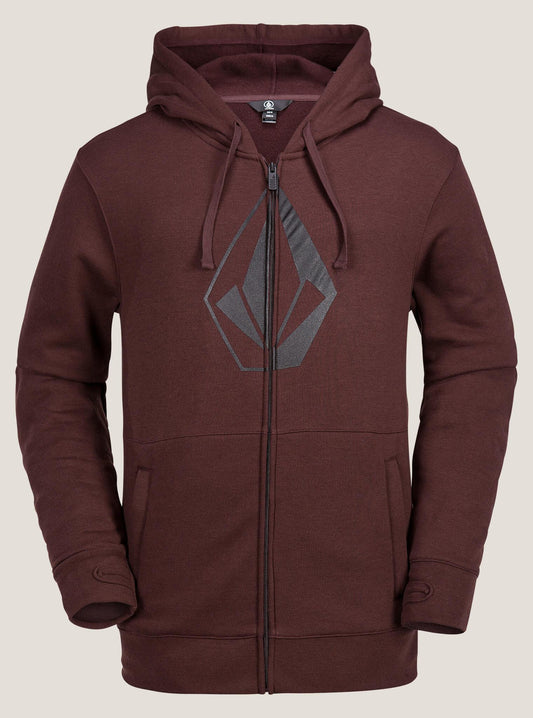 JLA Stone Zip Fleece - Burnt Red