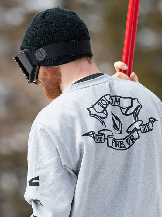 Mens Pat Moore Fleece - Heather Grey