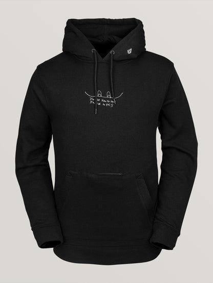 Mens Jla Pullover Fleece - Black