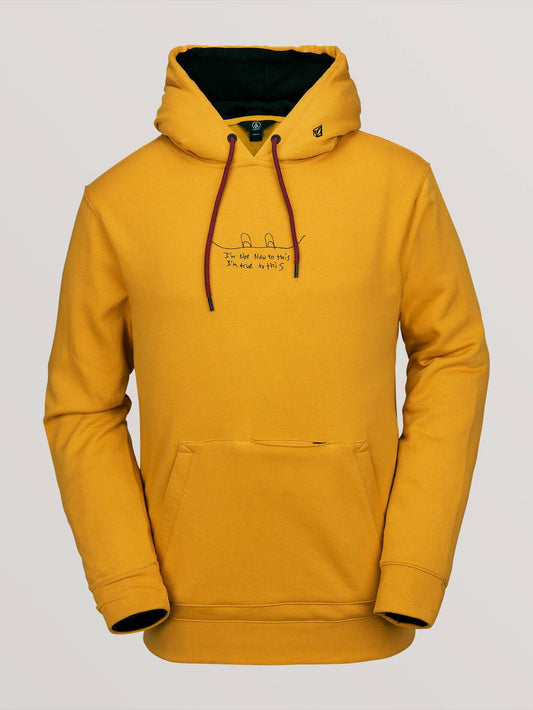 Mens Jla Pullover Fleece - Resin Gold