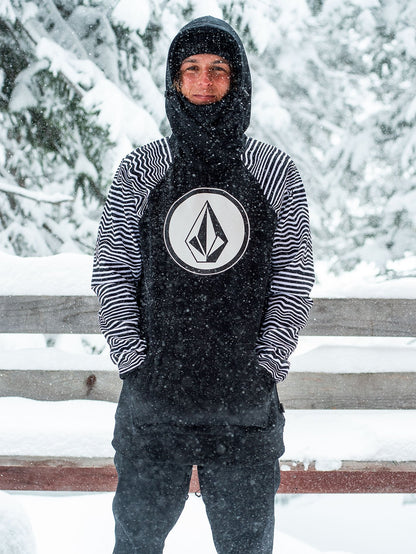 Mens Hydro Riding Hoodie - Black Stripe