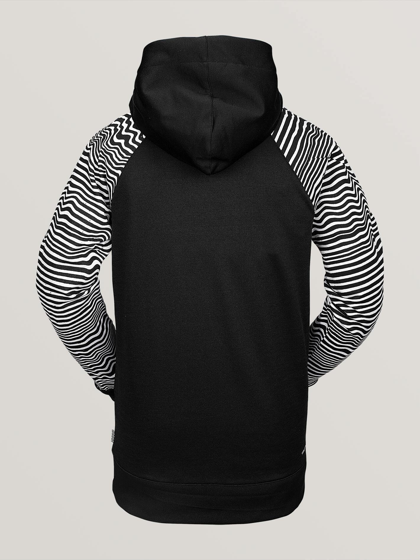 Mens Hydro Riding Hoodie - Black Stripe