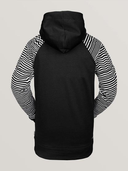 Mens Hydro Riding Hoodie - Black Stripe