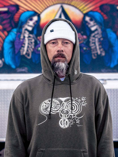 Di Fleece Hoodie - DARK GREY