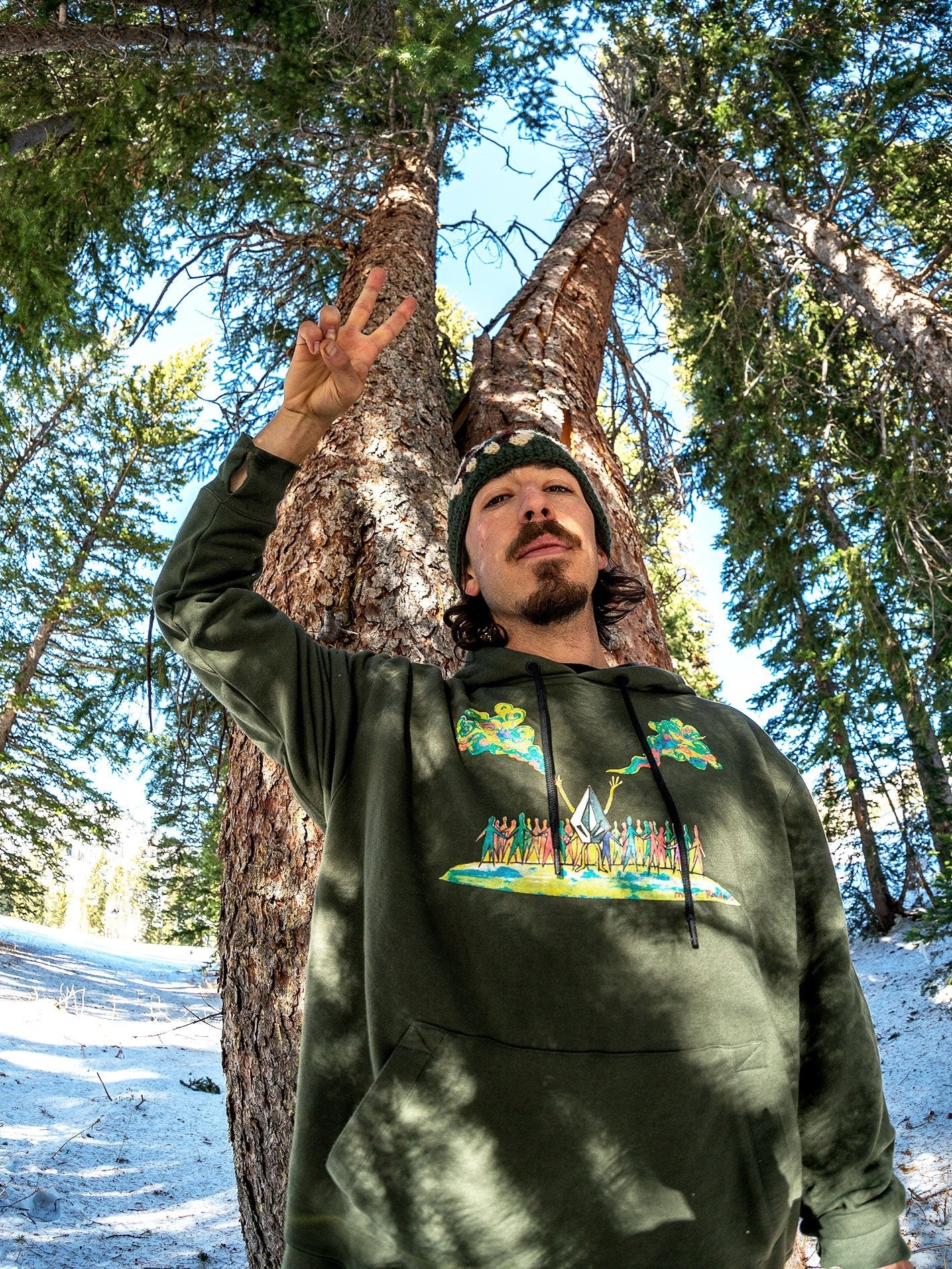 Di Fleece Hoodie - SATURATED GREEN