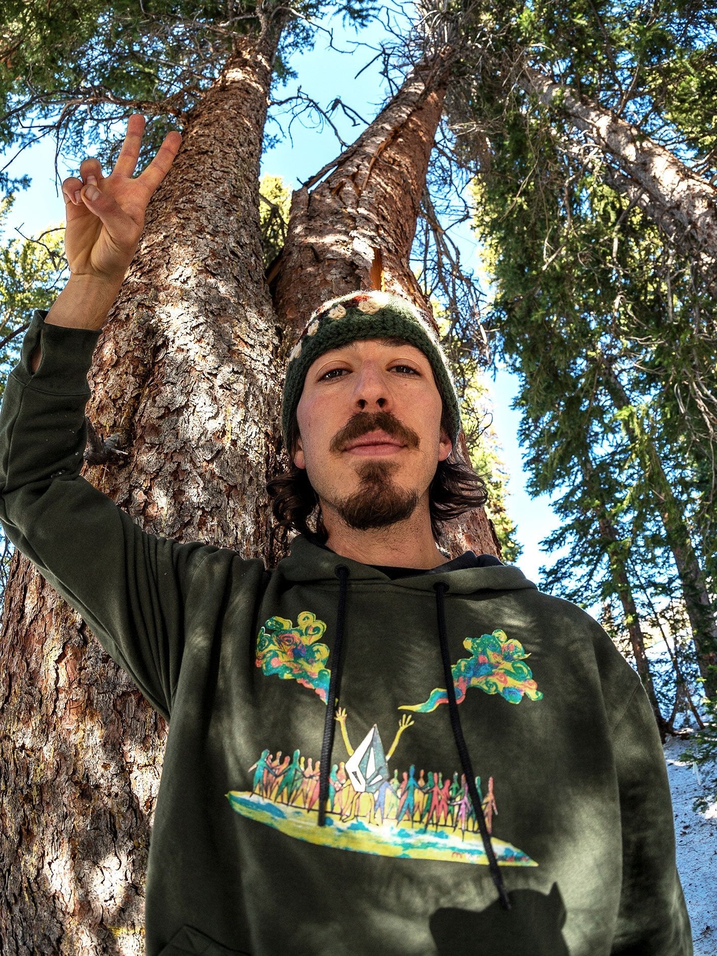 Di Fleece Hoodie - SATURATED GREEN