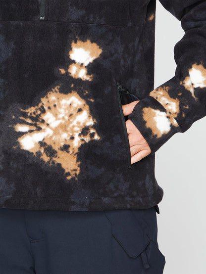 V-Science Fleece 1/2 Zip Sweatshirt - Bleach Black