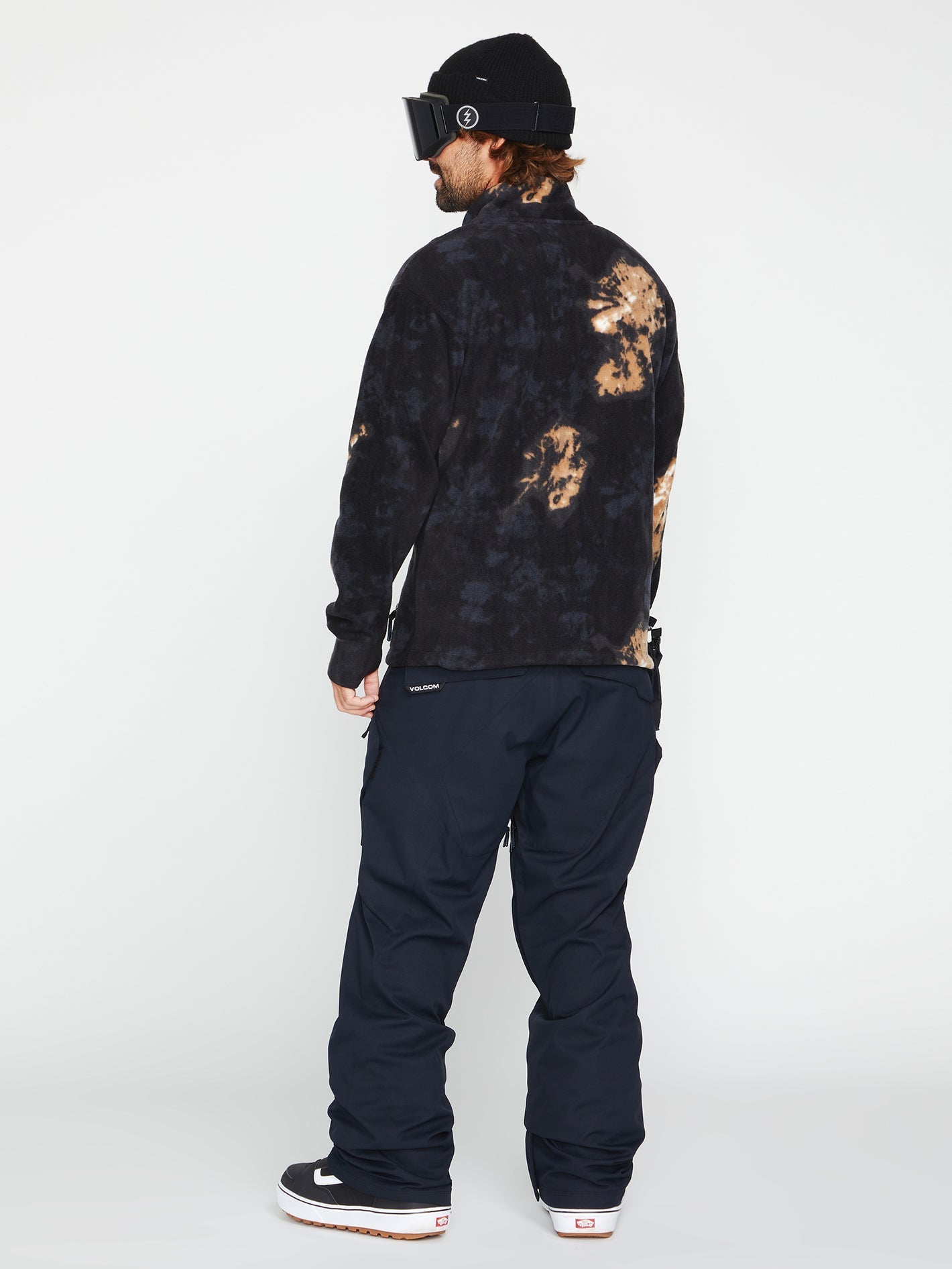 V-Science Fleece 1/2 Zip Sweatshirt - Bleach Black