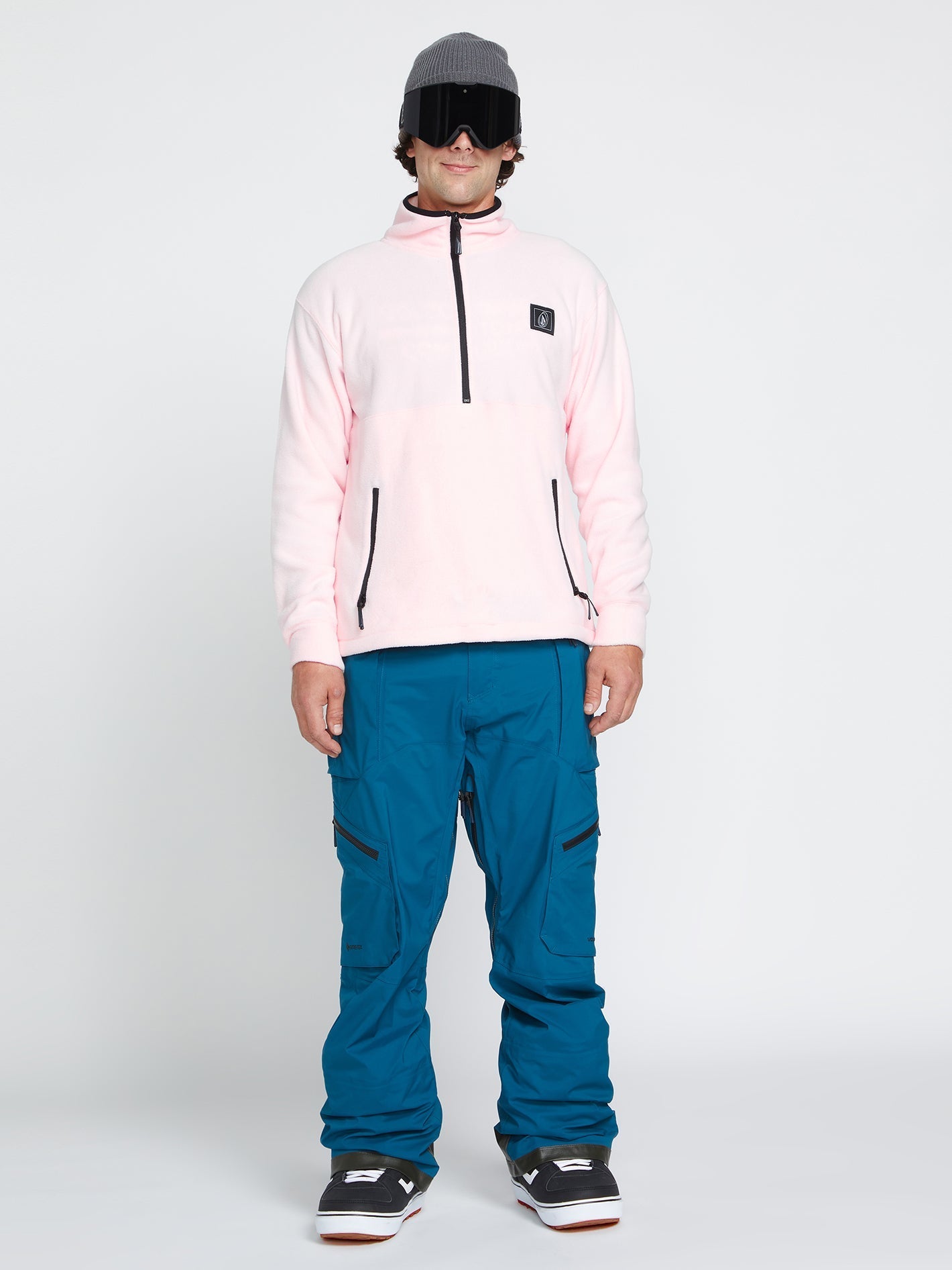 V-Science Fleece 1/2 Zip Sweatshirt - Party Pink