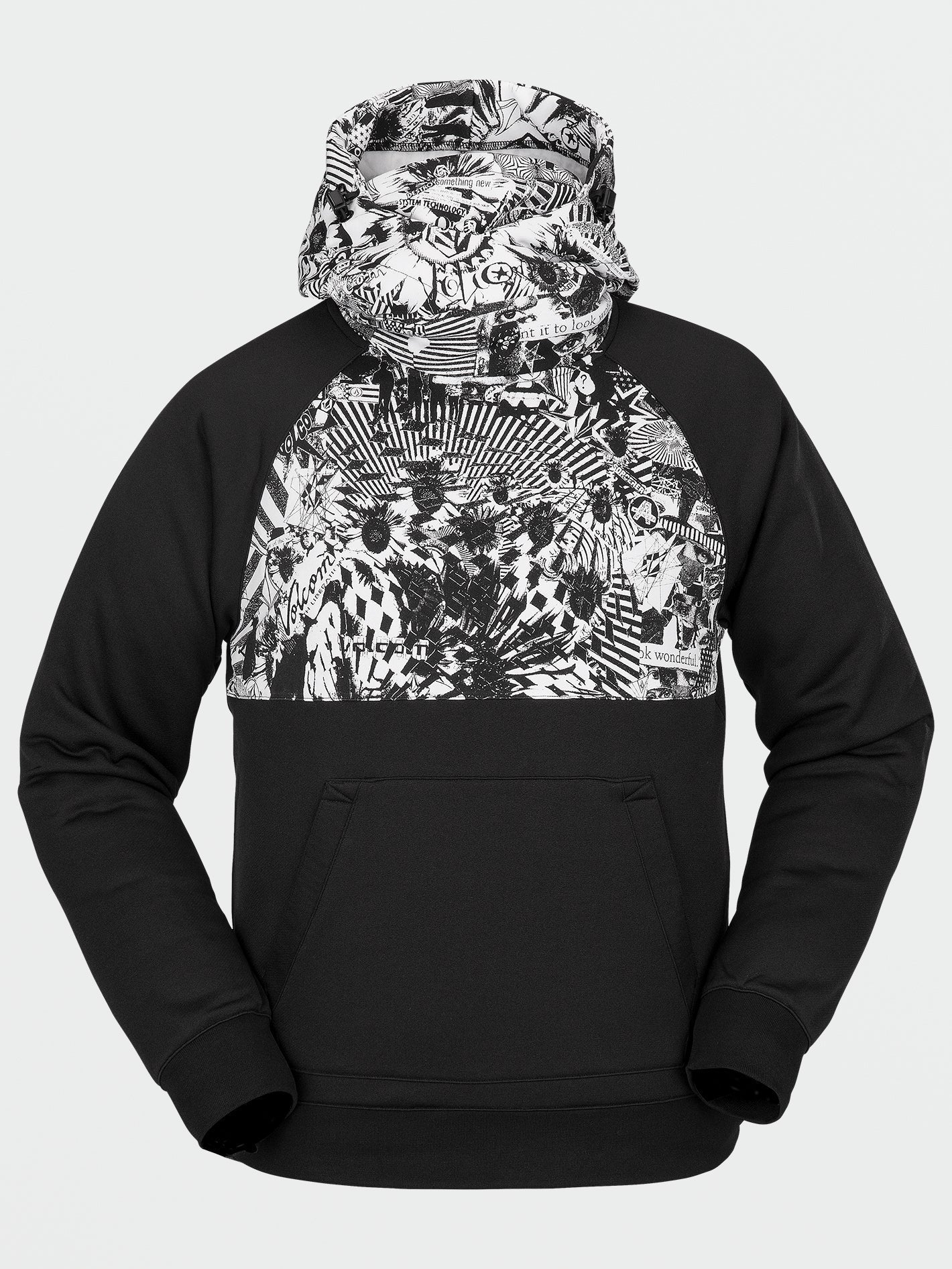 Hydro Riding Hoodie - Black White