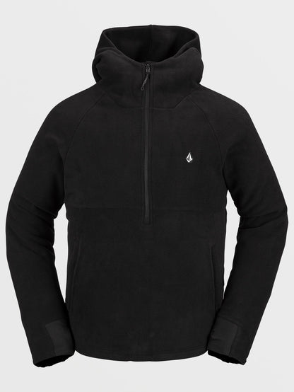 Polar Half-zipped Hoodie - BLACK