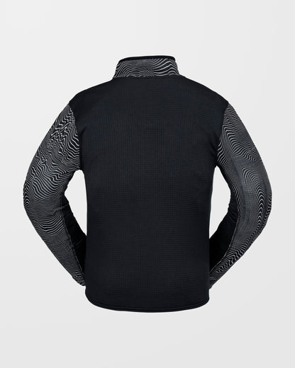 Gridlock Second Layer Fleece Sweatshirt - Black Print