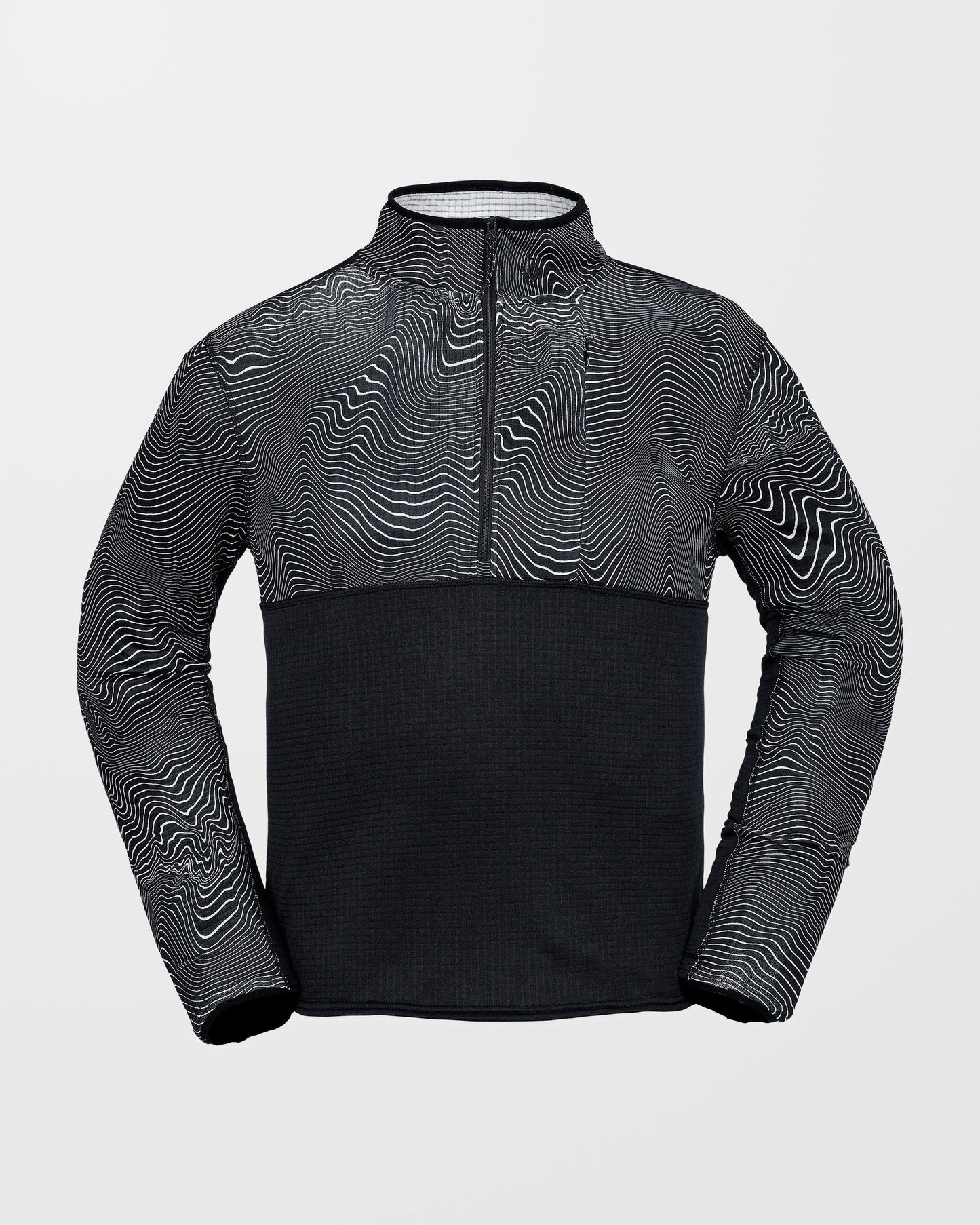 Gridlock Second Layer Fleece Sweatshirt - Black Print