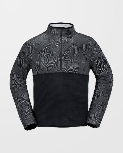 Gridlock Second Layer Fleece Sweatshirt - Black Print
