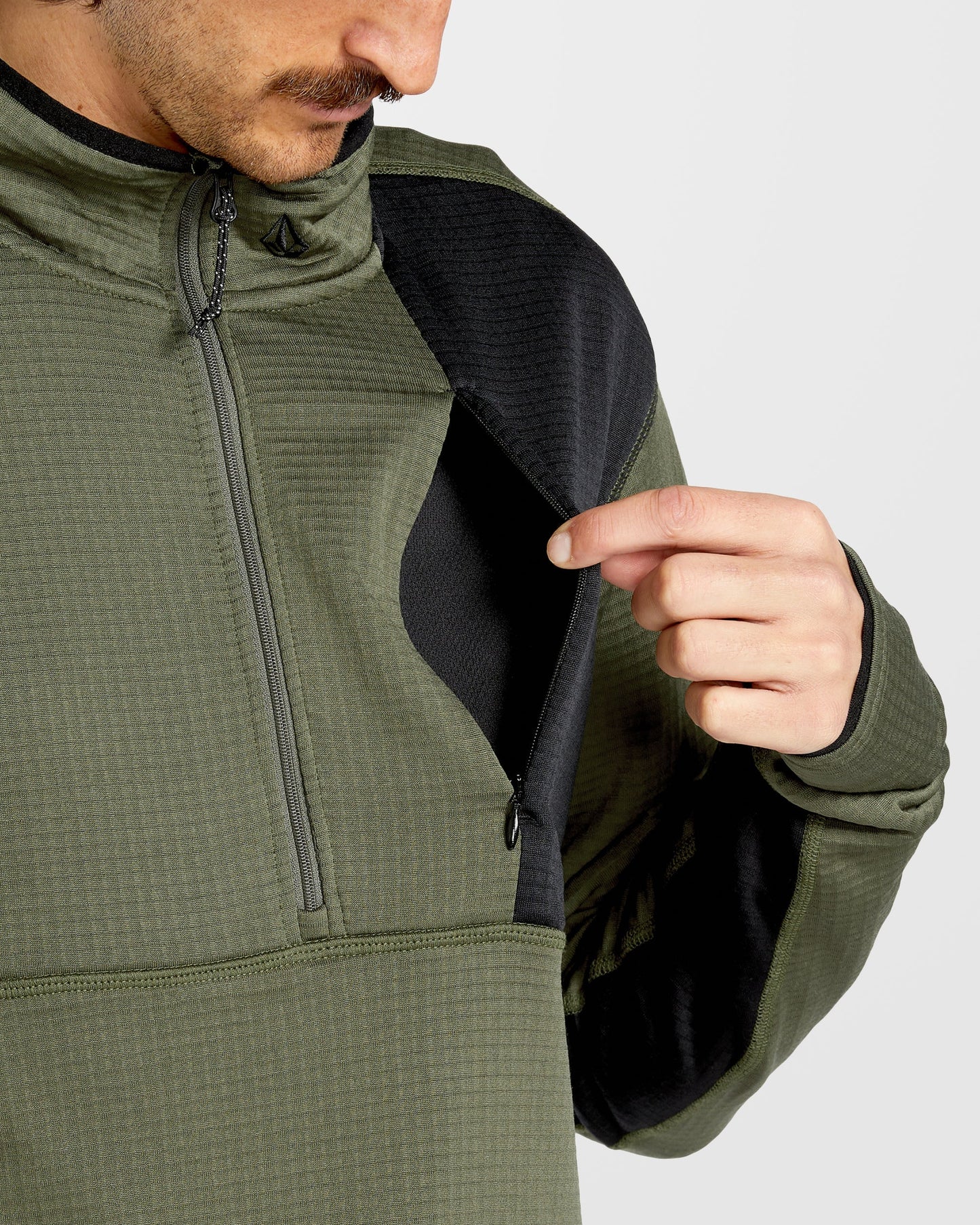 Gridlock Second Layer Fleece Sweatshirt - Ivy