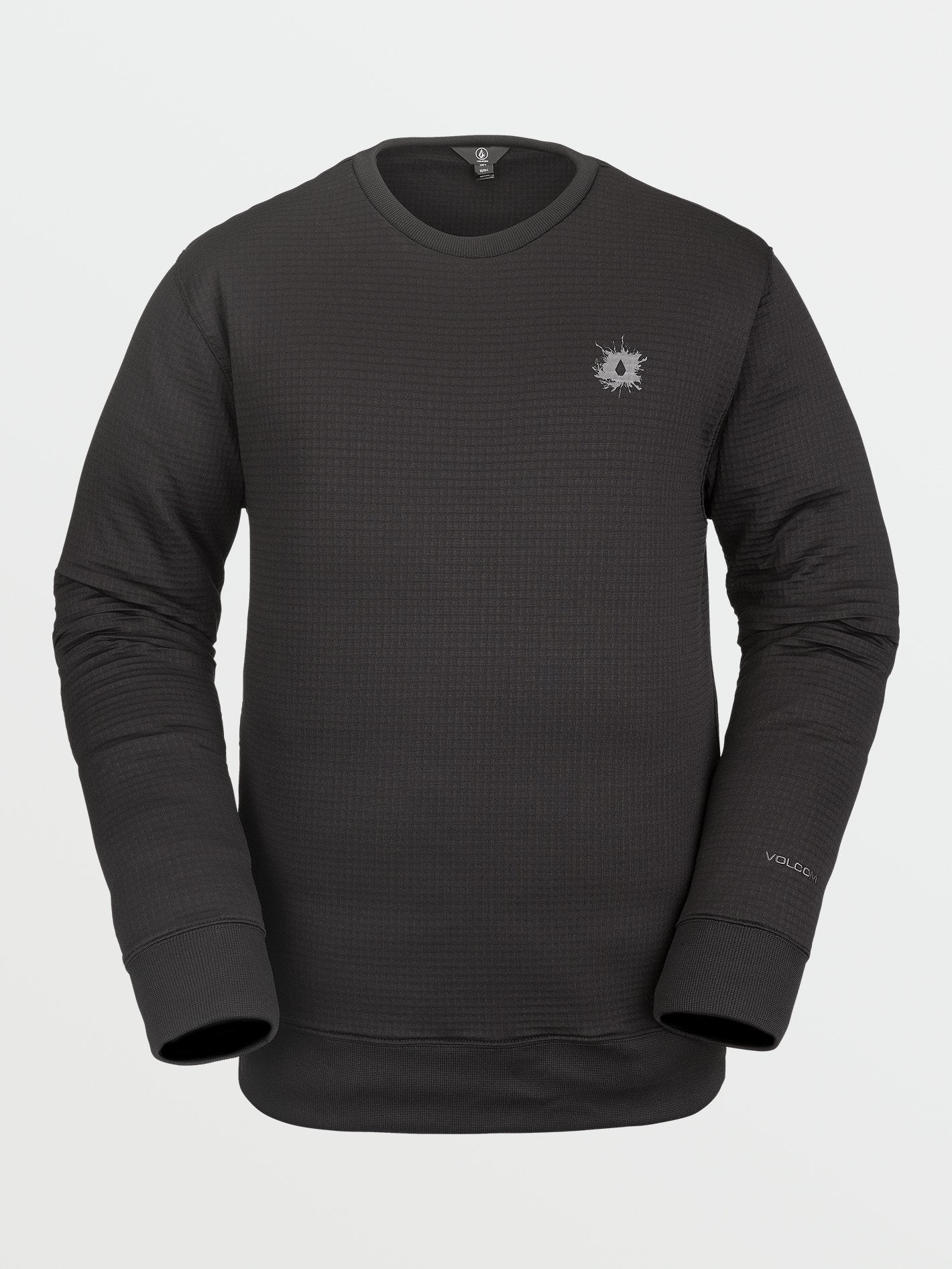 Mens Polartec Crew Fleece - BLACK