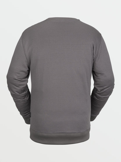 Mens Polartec Crew Fleece - DARK GREY