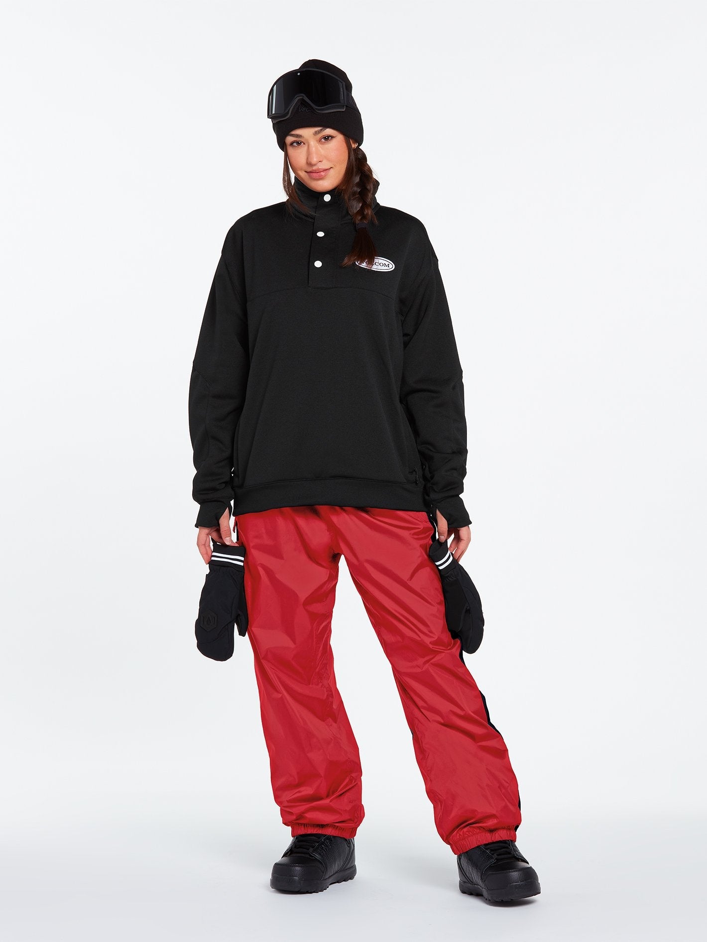 She Crew Fleece - BLACK