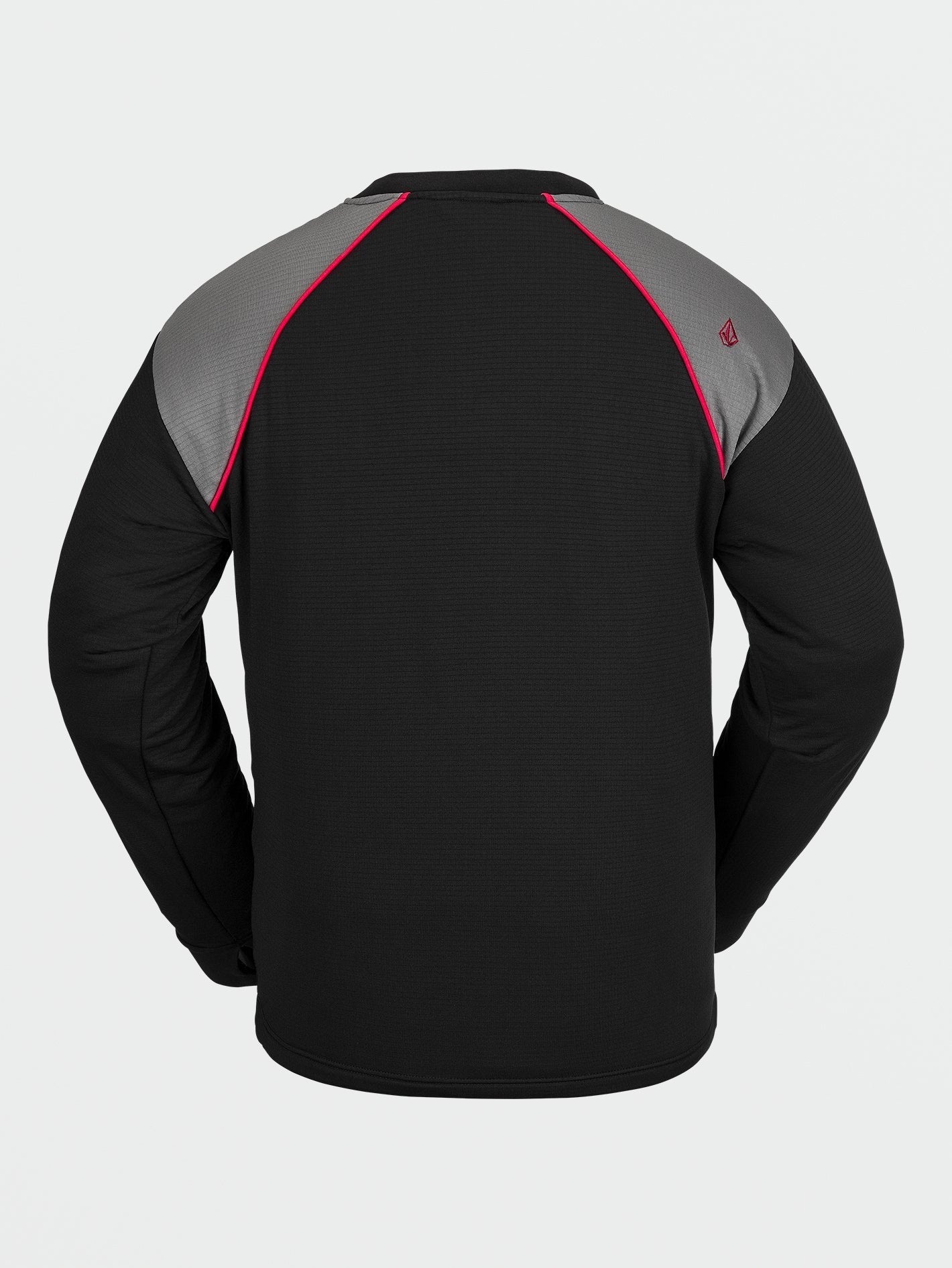 Waffle Backed Fleece Sweatshirt - Black