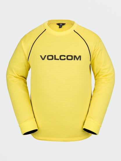 Waffle Backed Fleece Sweatshirt - Citron