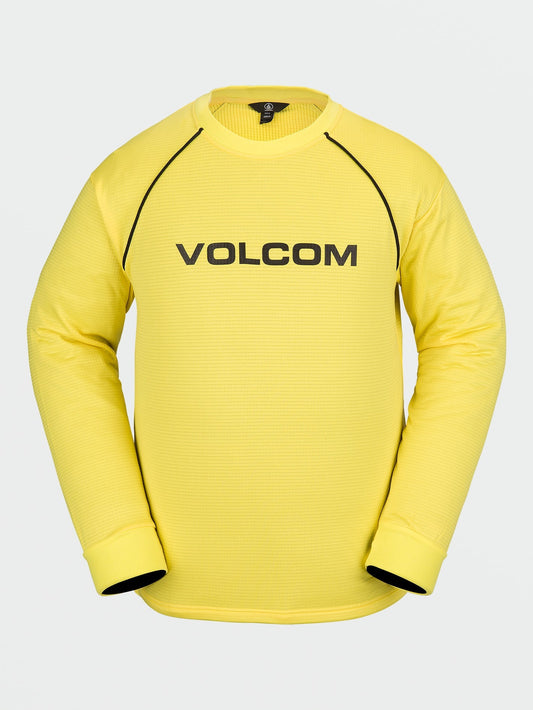 Waffle Backed Fleece Sweatshirt - Citron