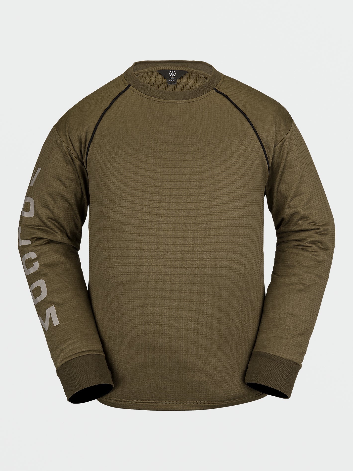 Waffle Backed Fleece Sweatshirt - Dark Teak