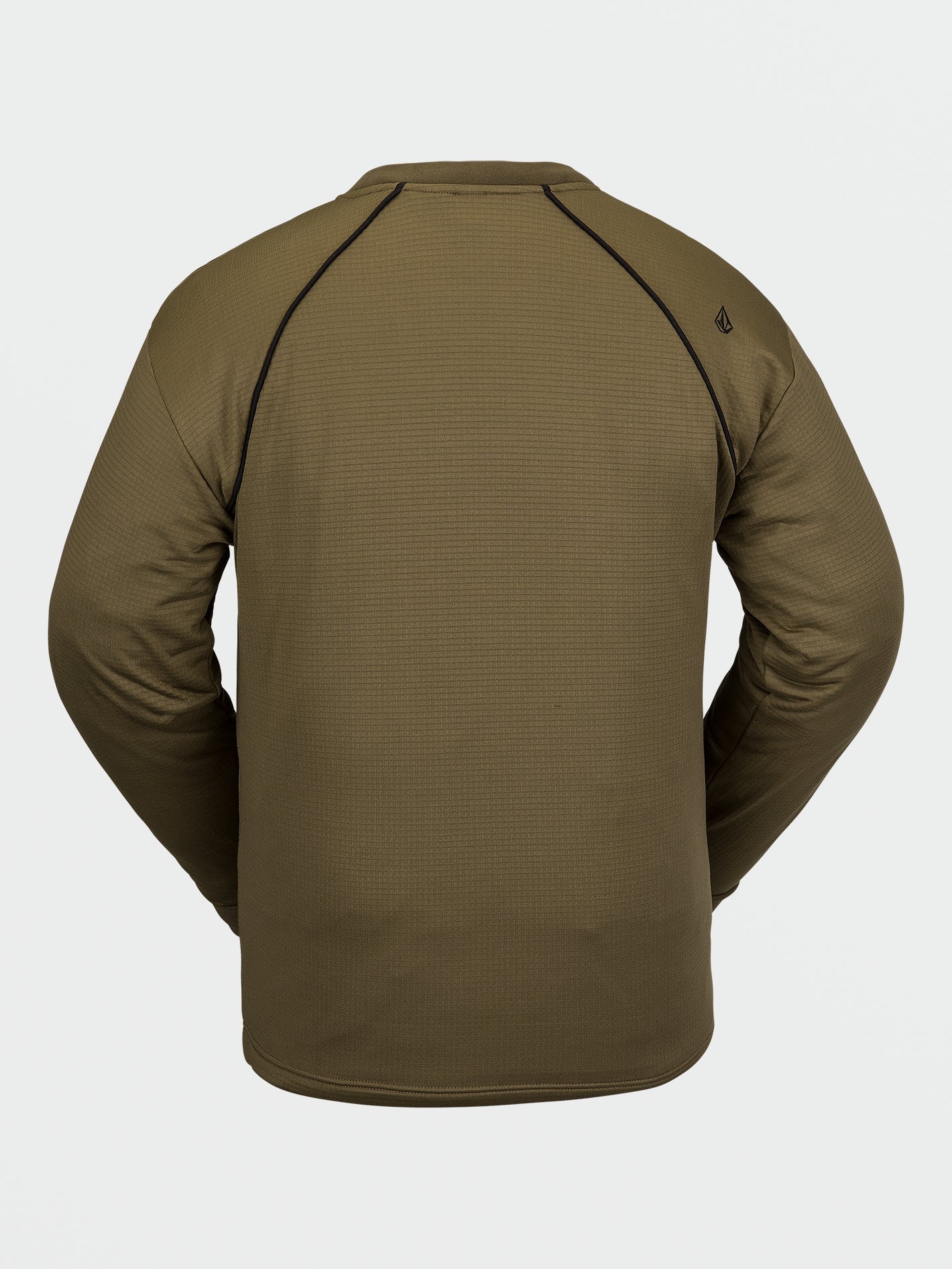 Waffle Backed Fleece Sweatshirt - Dark Teak