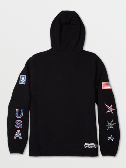 USST Polartec Fleece Hoodie - OU BLACK
