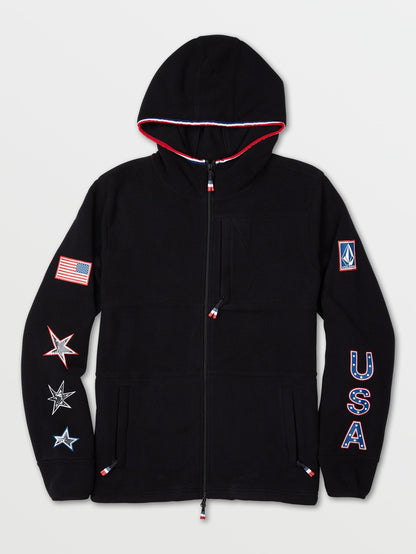 USST Polartec Fleece Hoodie - OU BLACK