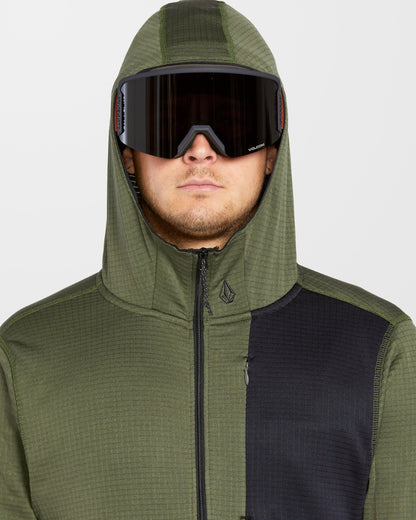 Gridlock Full Zip Hoodie - Ivy