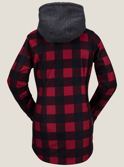 Circle Flannel Jacket - Red