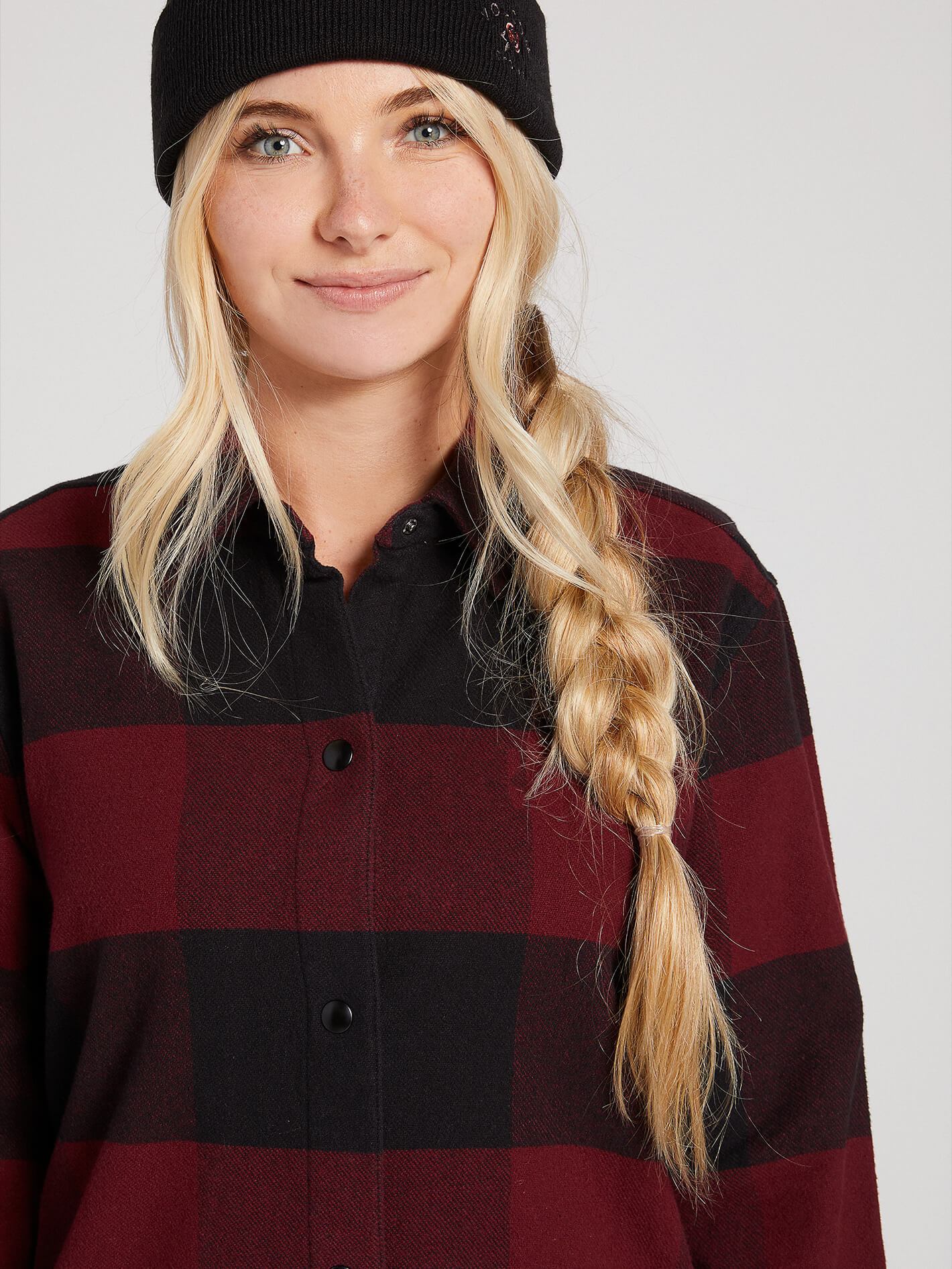 Womens Jenny Flannel Jacket - Scarlet
