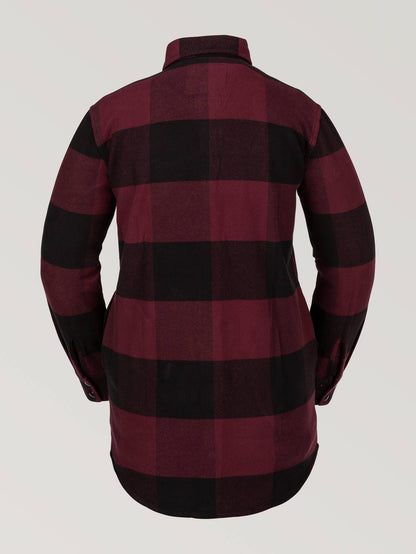 Womens Jenny Flannel Jacket - Scarlet