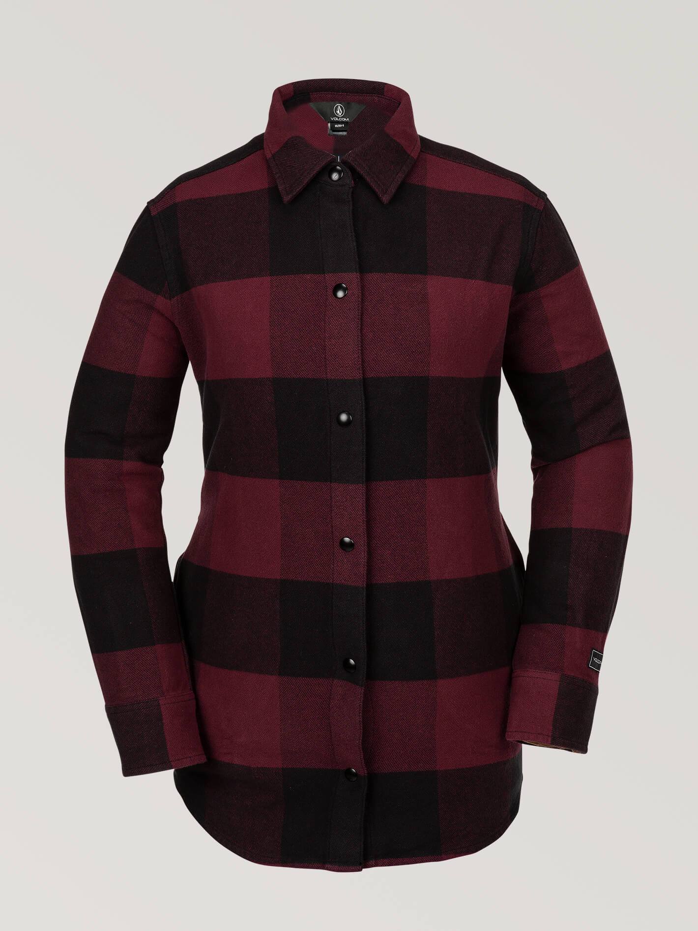 Womens Jenny Flannel Jacket - Scarlet