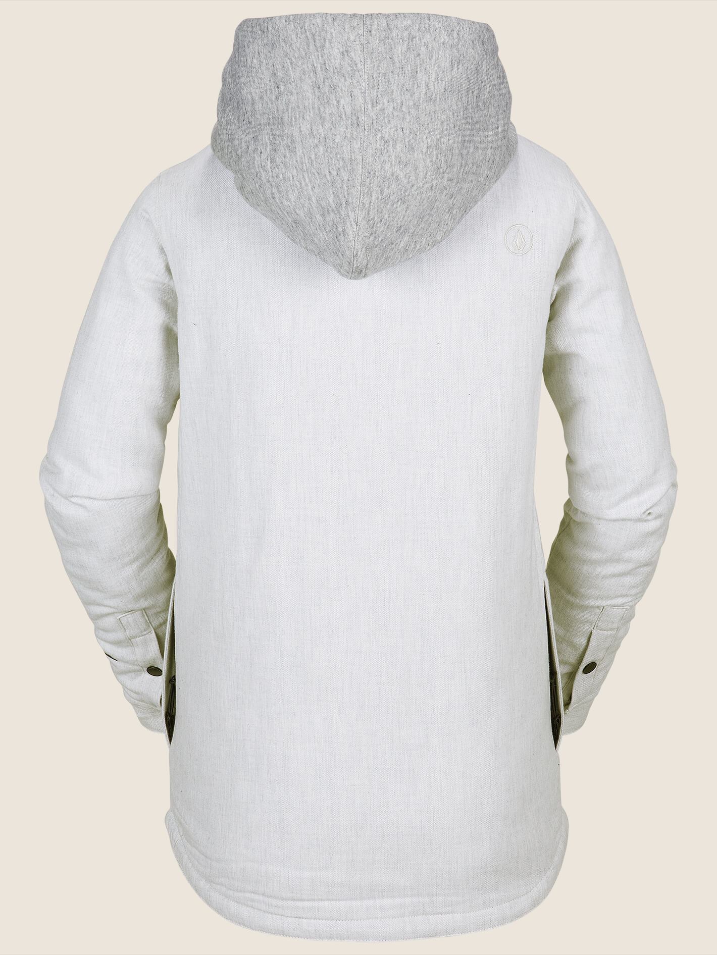 Hooded Flannel Jacket - Bone