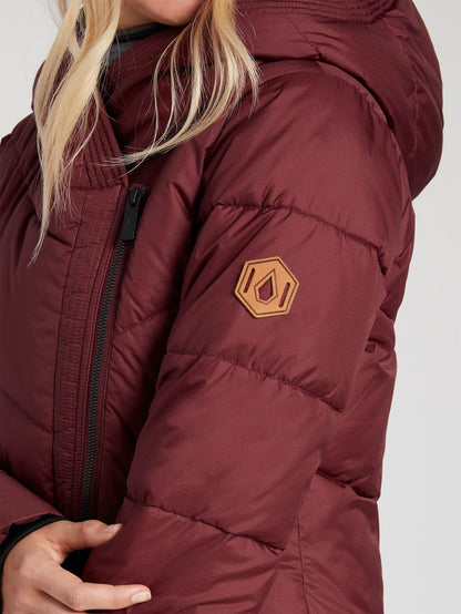 Womens Structure Puff Jacket - Black