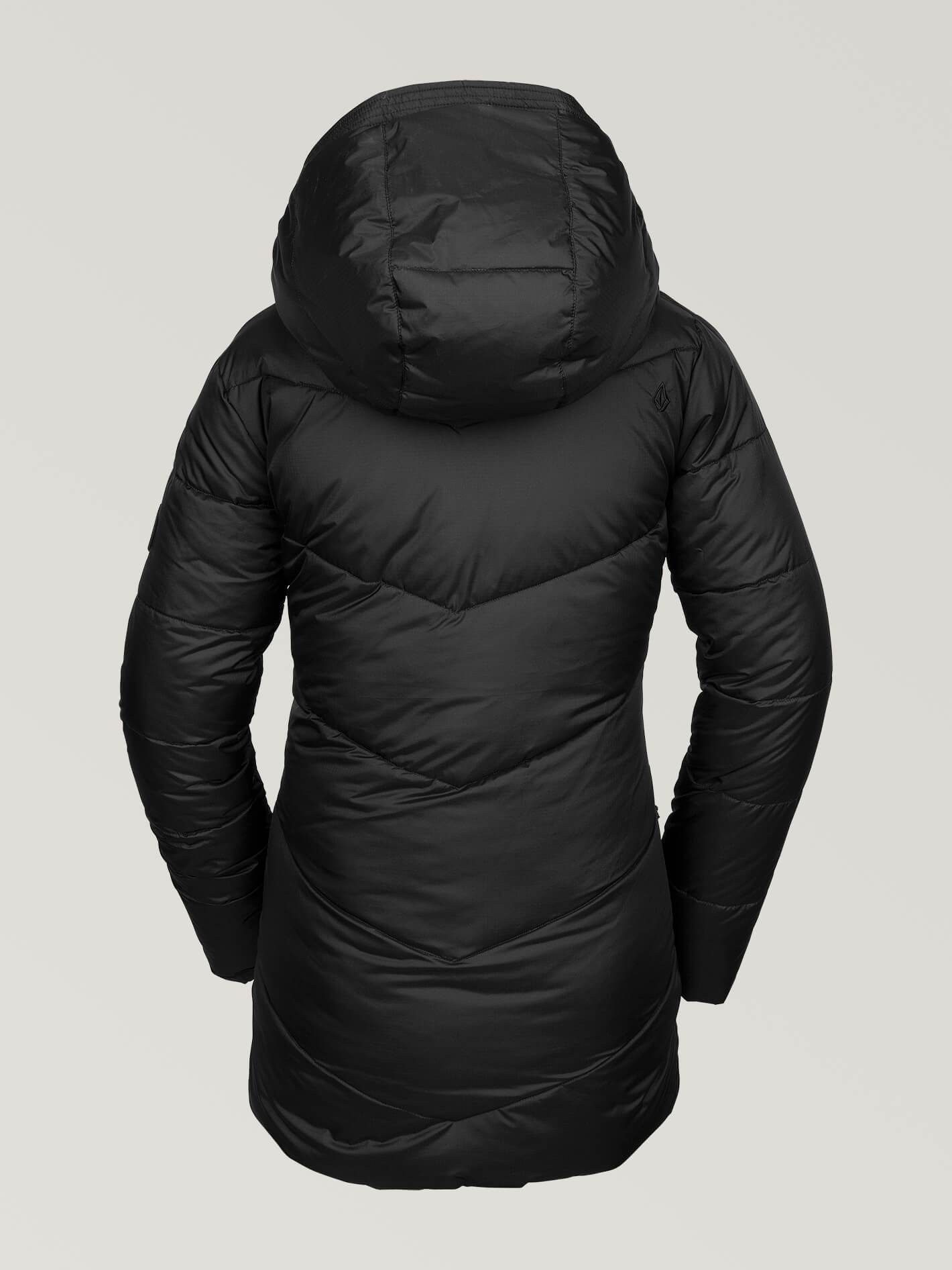 Womens Structure Puff Jacket - Black
