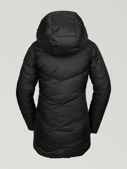 Womens Structure Puff Jacket - Black