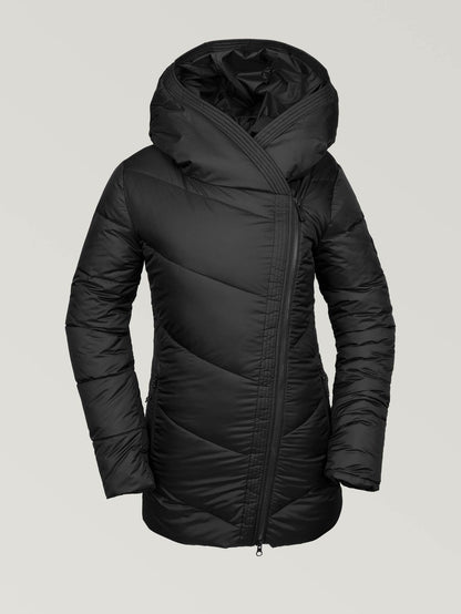 Womens Structure Puff Jacket - Black