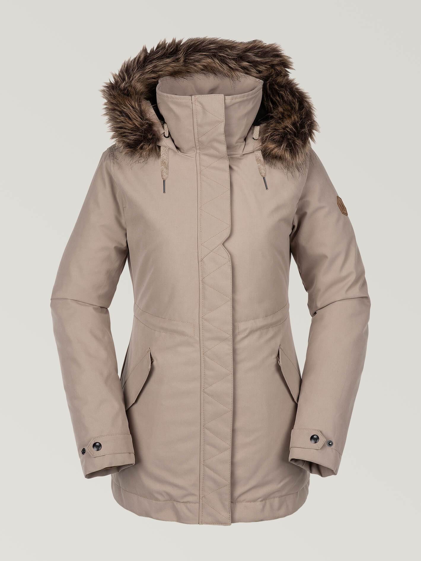 Womens Ryn Parka - Sand Brown