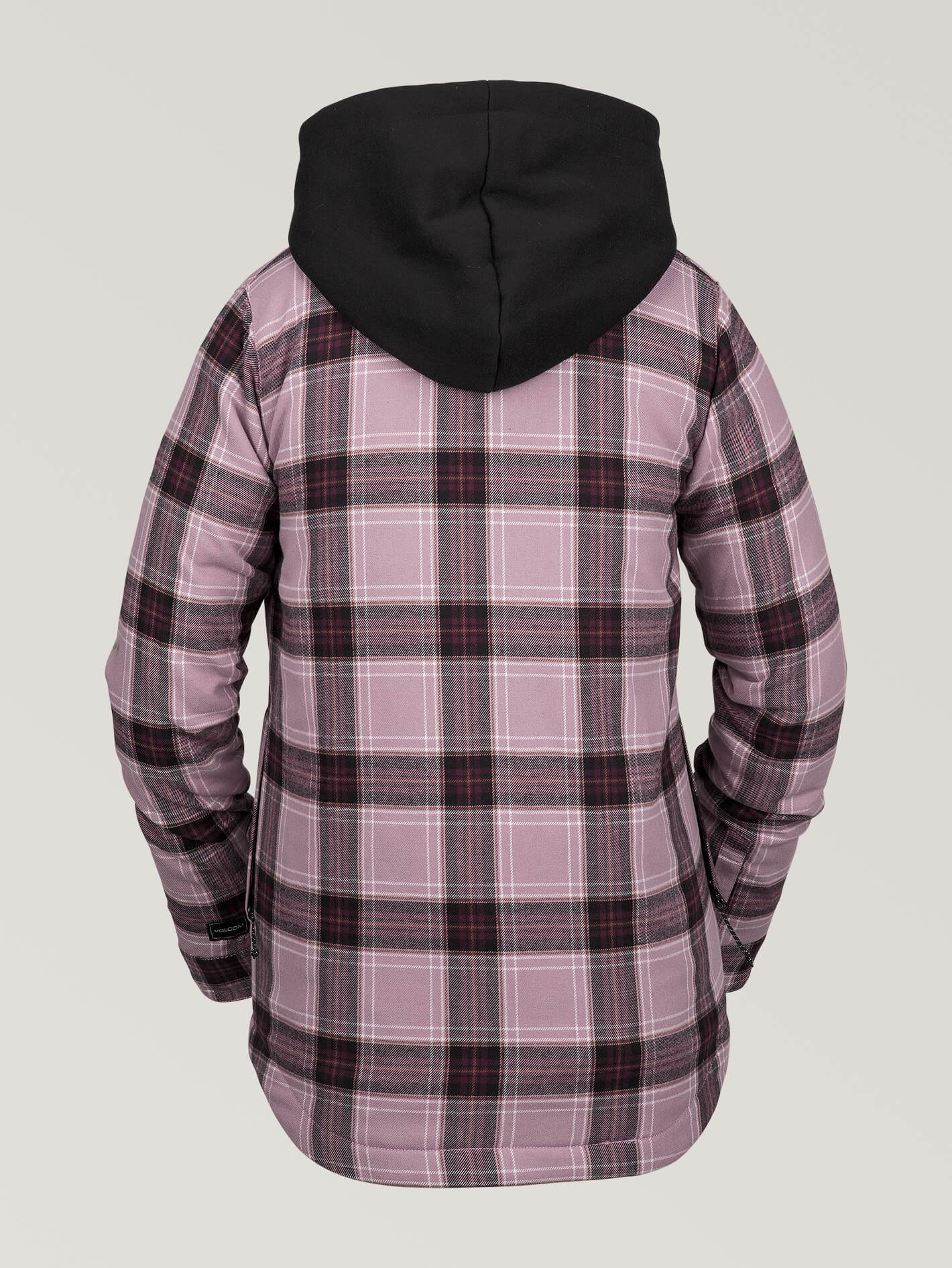 Womens Hooded Flannel Jacket - Purple Haze