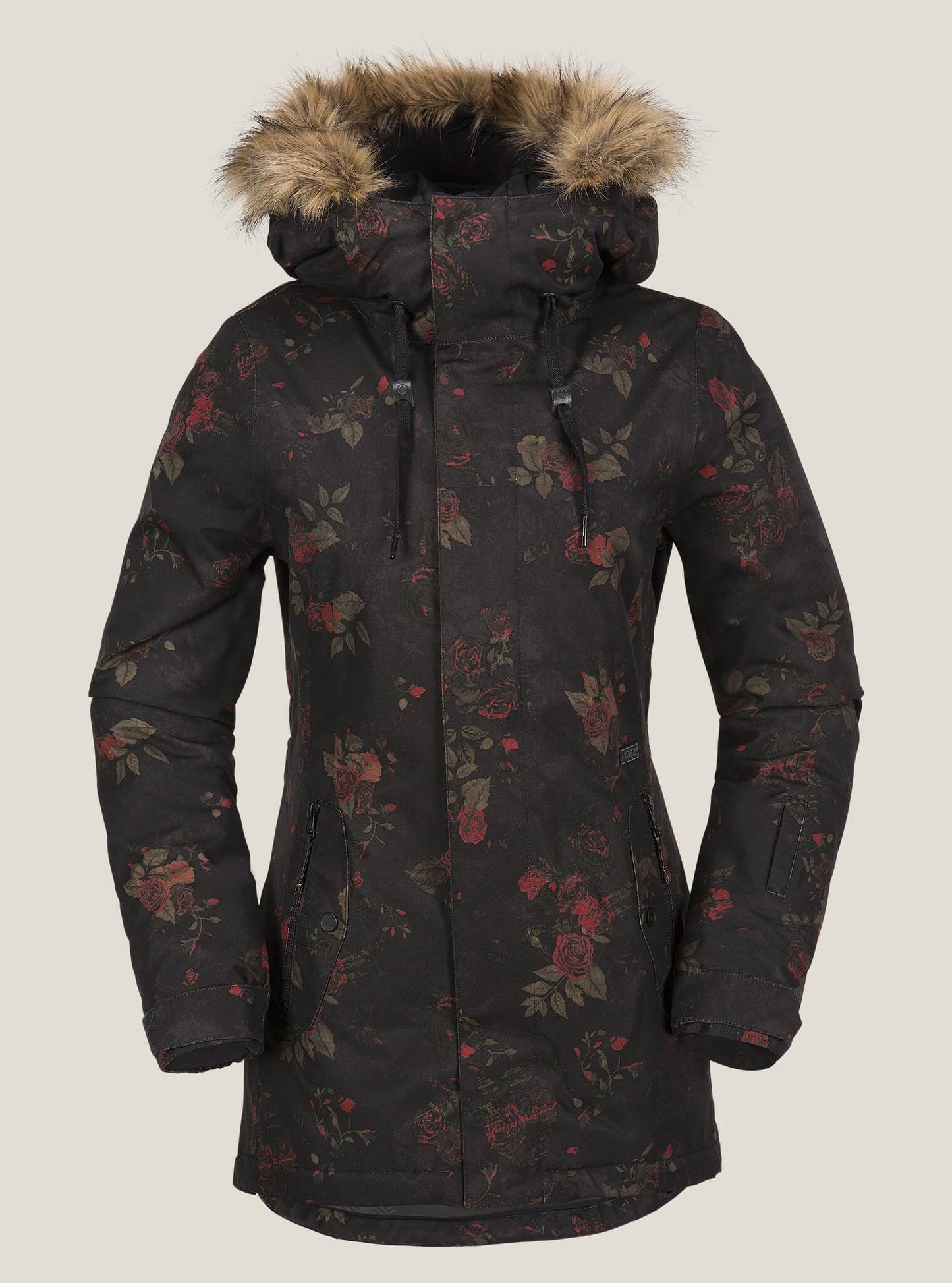 Mission Insulated Jacket - Black Floral Print