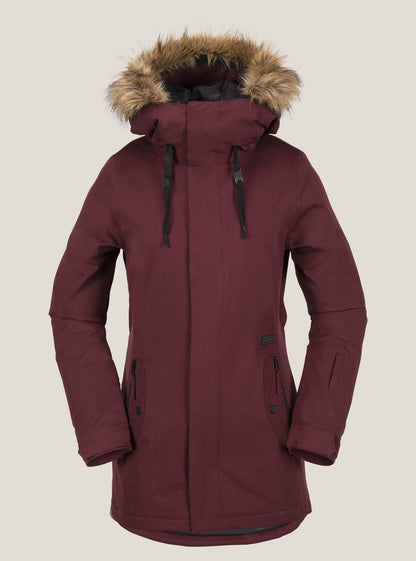 Mission Insulated Jacket - Black Red