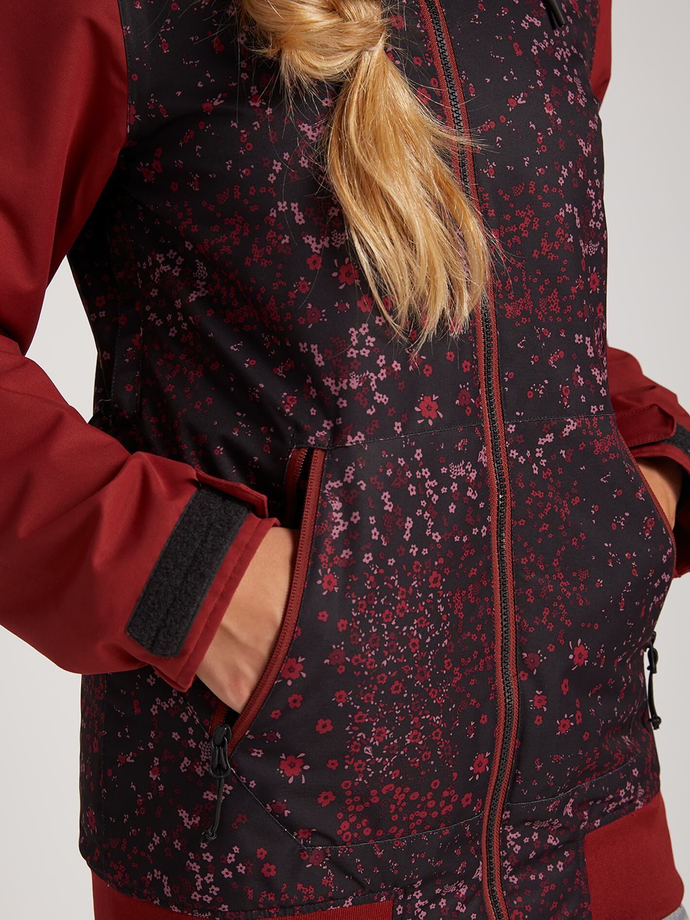 Meadow Insulated Jacket - Black Floral Print