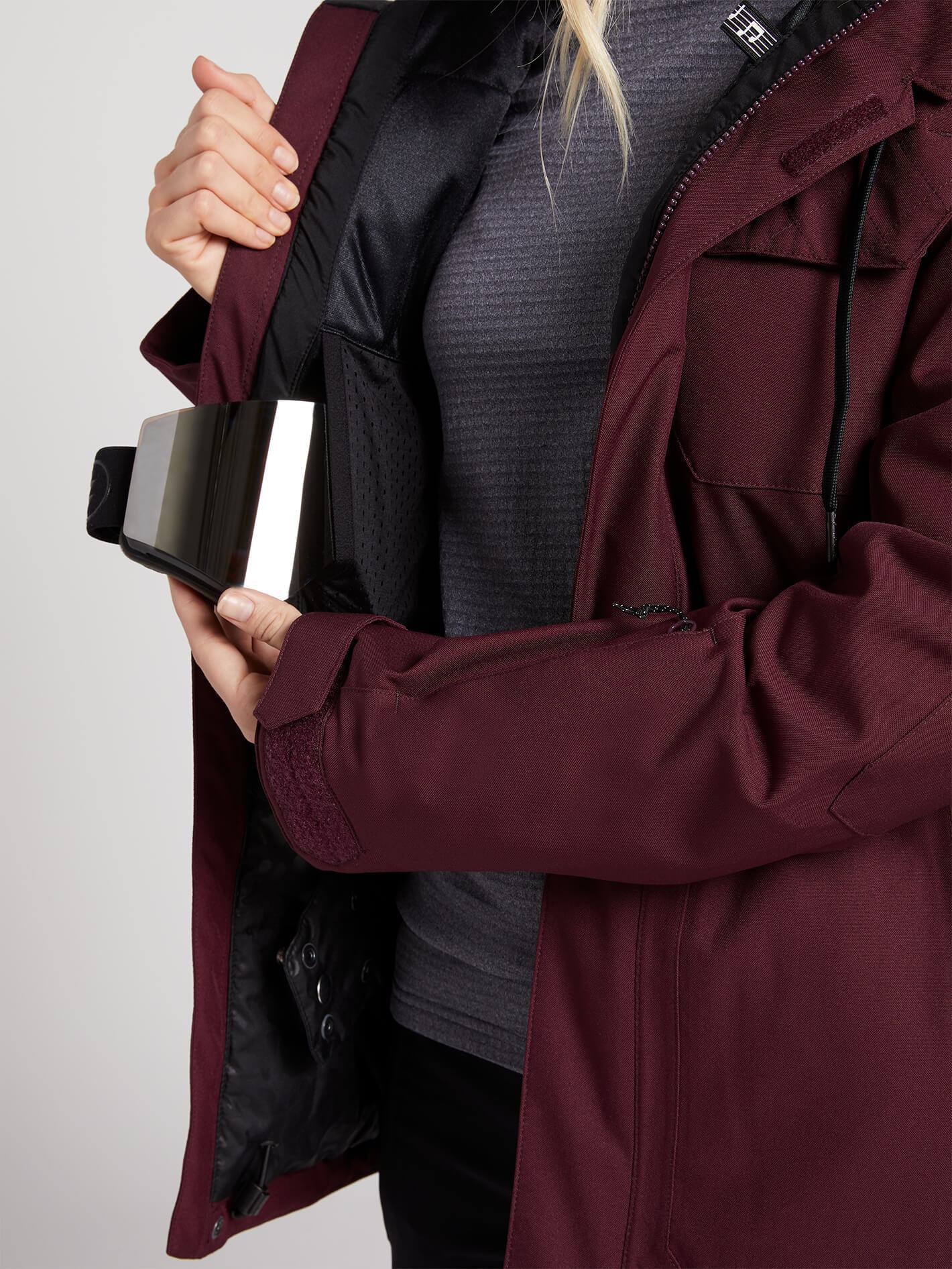 Womens Shadow Insulated Jacket - Merlot