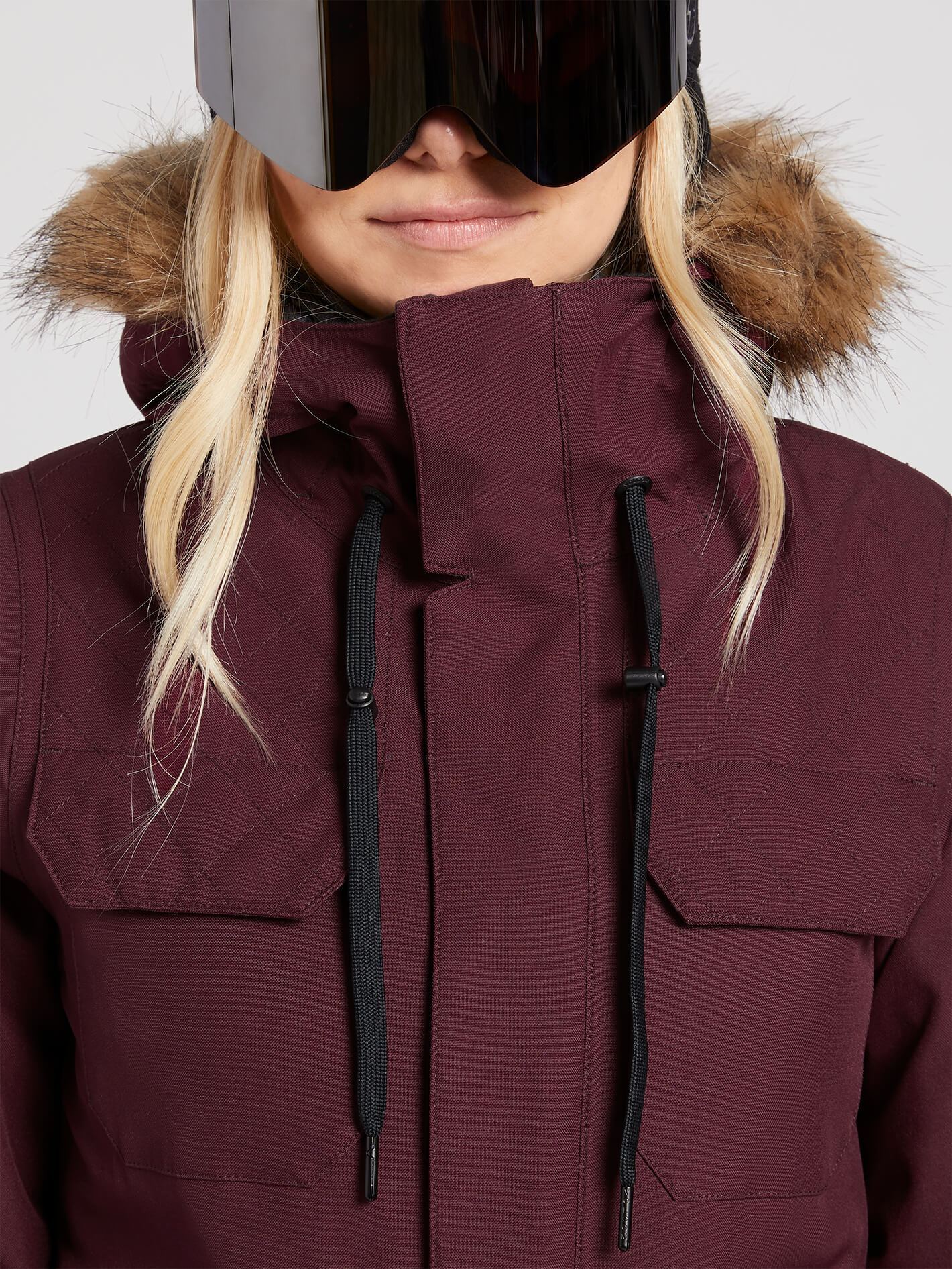 Womens Shadow Insulated Jacket - Merlot