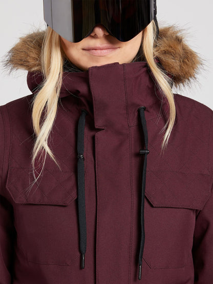 Womens Shadow Insulated Jacket - Merlot