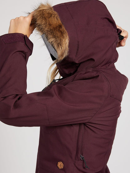 Womens Shadow Insulated Jacket - Merlot