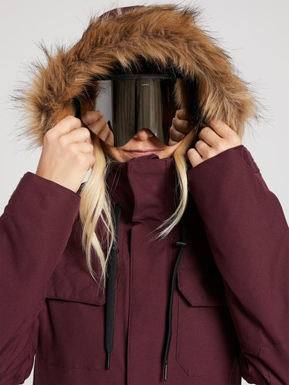 Womens Shadow Insulated Jacket - Merlot