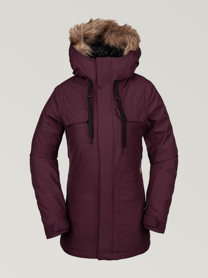 Womens Shadow Insulated Jacket - Merlot